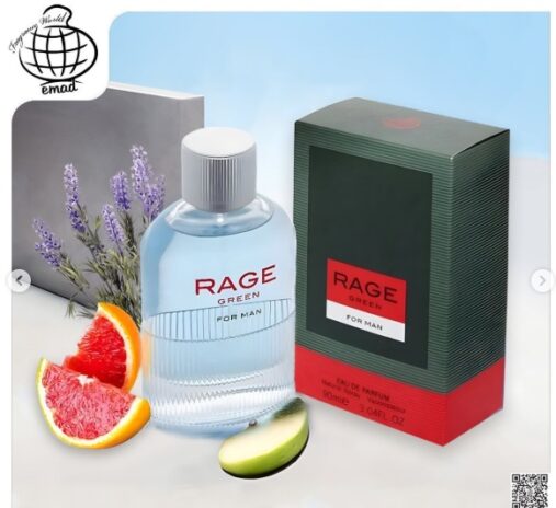 RAGE GREEN FOR MEN EAU DE PERFUME 100ML BY FRAGRANCE WORLD