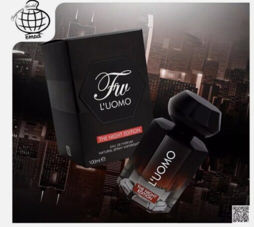 Fw L'Uomo The Night Edition  Eau de Parfum  By Fragrance World Perfume For Men 100ml