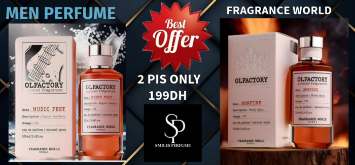 Olfactory Music Fest Eau De Parfum 100ml AND Olfactory Bonfire Curated Fragrances eau de perfume 100ml by fragrance world