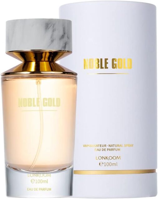 LONKOOM Women's Perfume Sweet Vanilla Oriental-floral Scent NOBLE Gold Eau de Parfum 100ml