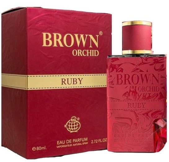 Brown Orchid Ruby Parfume 80ml By FRAGRANCE World