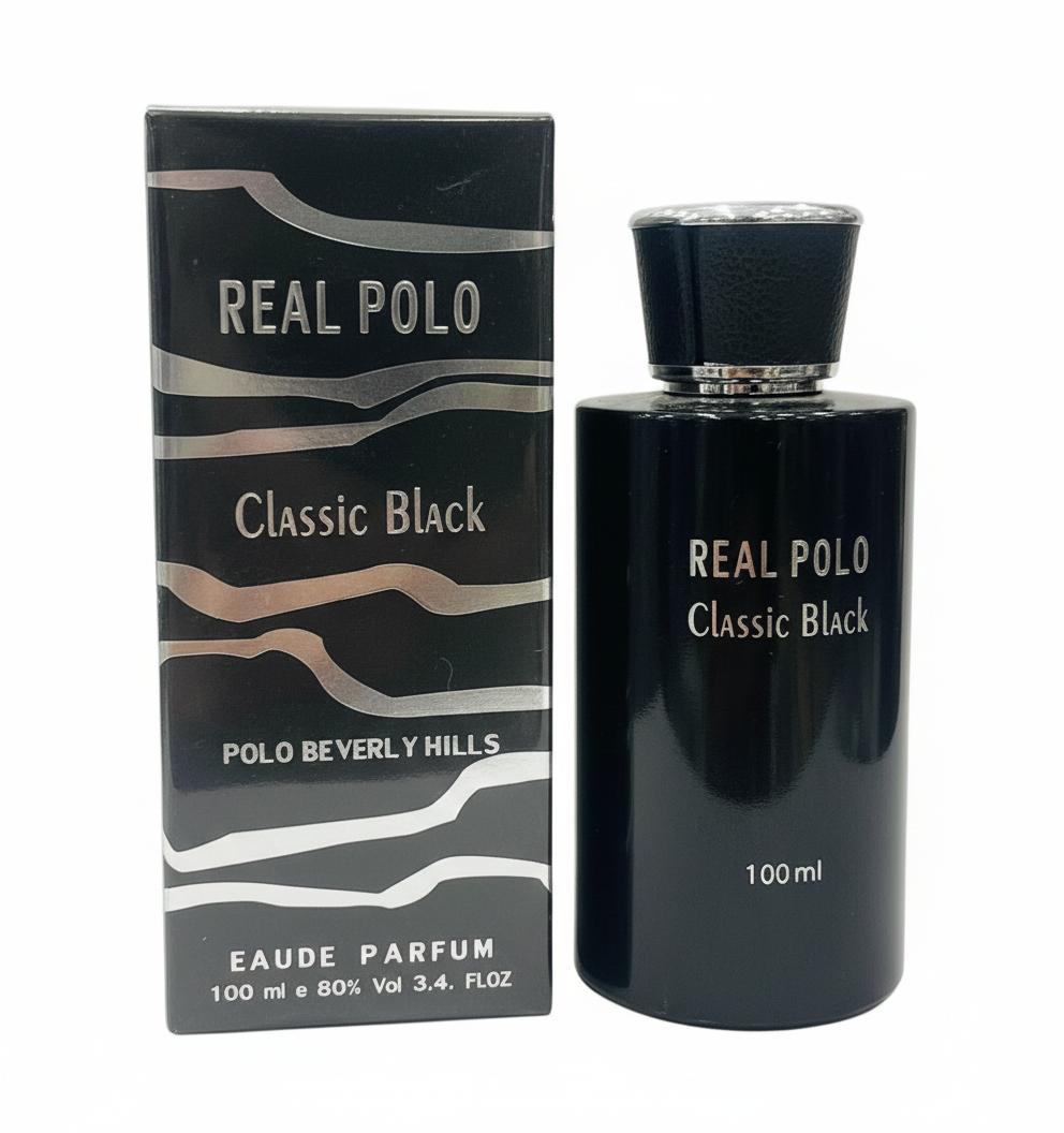 Real Polo Classic Black  Eau De Perfum 100ml By polo Beverlly Hills