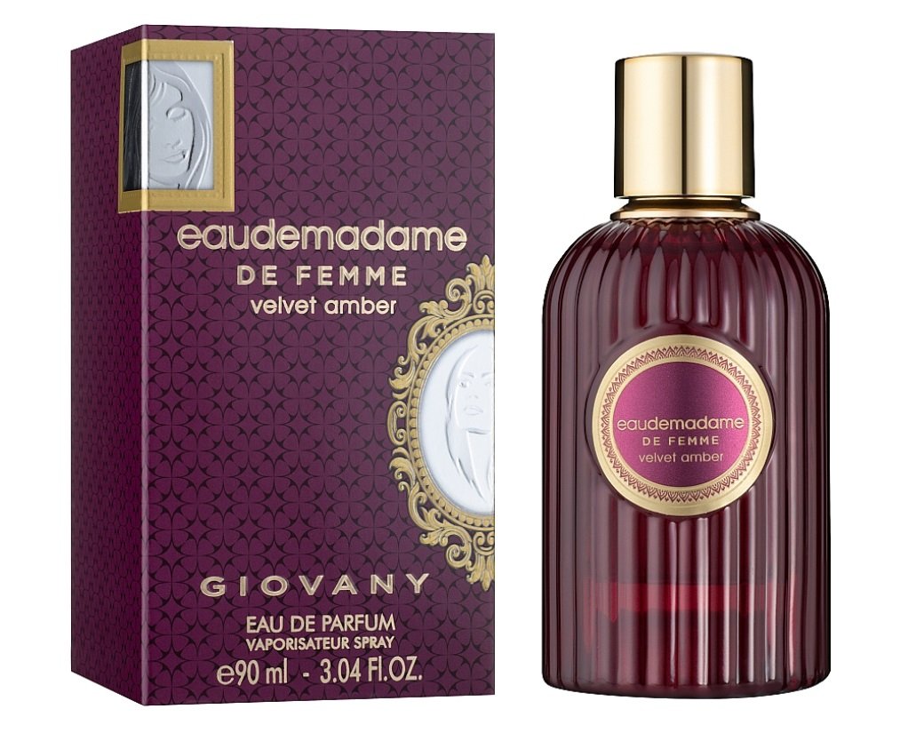 Eaudemadame Velvet Amber Giovany Eau De Parfum 90ML Edp By Fragrance World